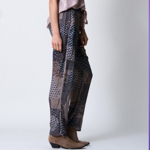 Wanderlux Patchwork Plaid Jogger Pant, Size L​​​​ - Picture 3 of 11